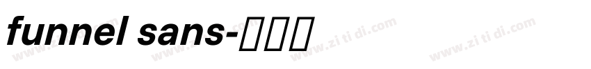 funnel sans字体转换